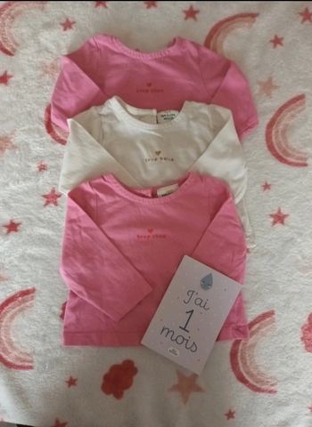 Lot de 3 t-shirts manches longues