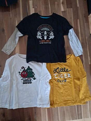 Lot 3 tee shirts manches longues