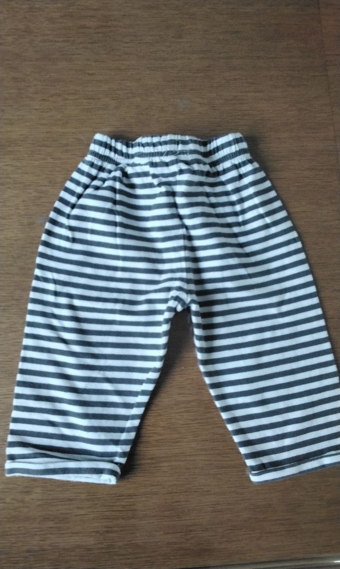 Pantalon , à rayures blanches et noir ,Orchestra ,3M ,62cm - photo numéro 2