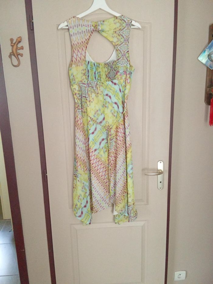Robe voile doublée bariolée style bohème taille 40 Formul - photo numéro 6