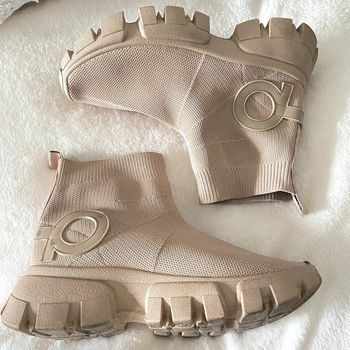 Bottines  Chaussettes Beige Pointure 36