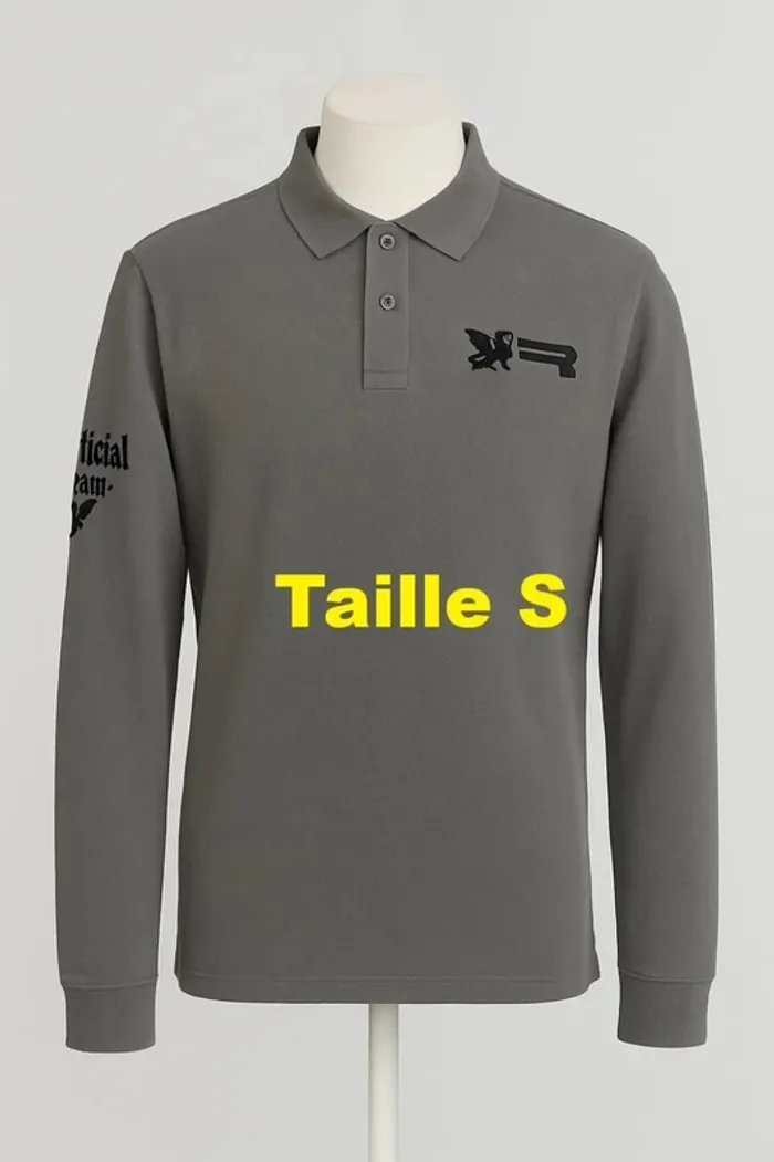 Polo manche longue gris RG 512 Taille S