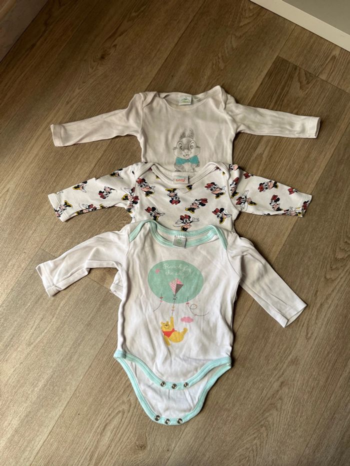 Lot 3 bodies fille 6 mois