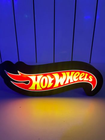 Lampe Hotwheels 3D led lumineuse neuve 