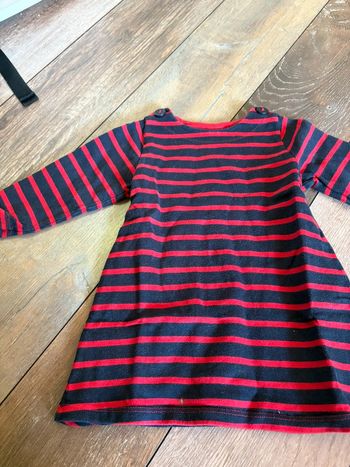 Robe petit bateau 18 mois marine et rouge