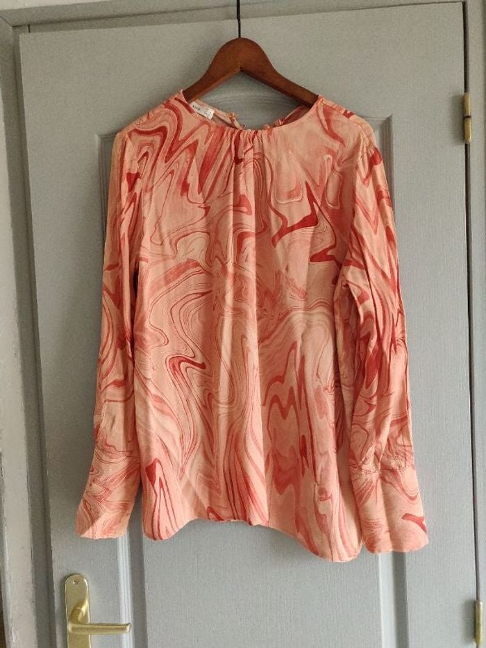 Blouse corail Mango