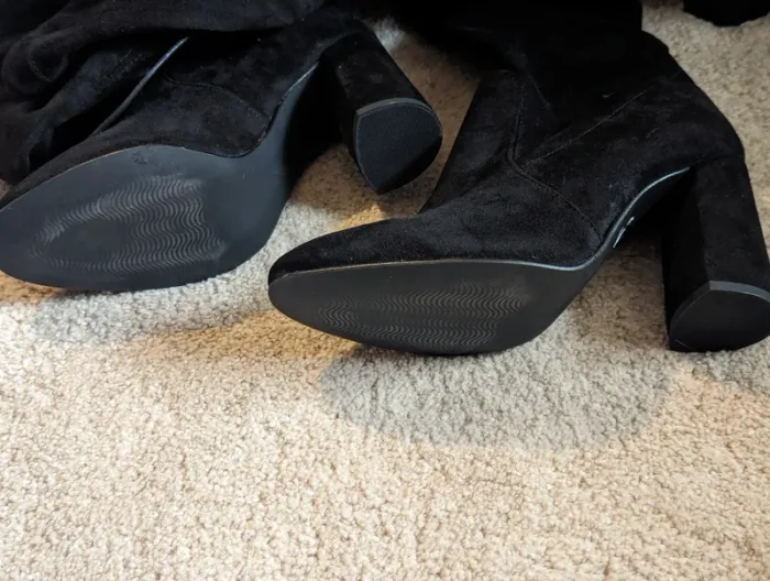 Cuissardes noir à talons - photo numéro 2