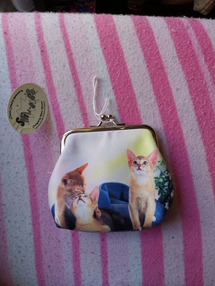 Porte monnaie chaton