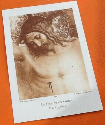 Image pieuse Le Christ en Croix 26 Mai 1950