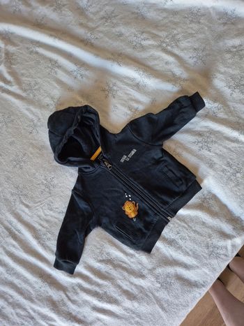 Veste zippé bleu marine 3 mois kiabi