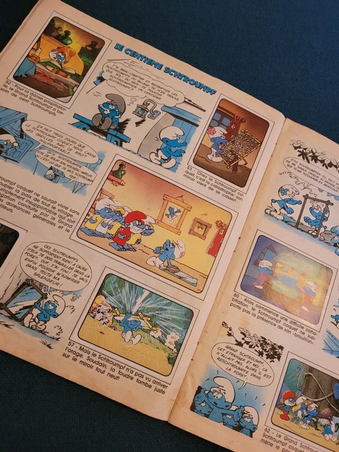 Album Panini ancien complet Les Schtroumpfs livre stickers autocollants collection - photo numéro 6