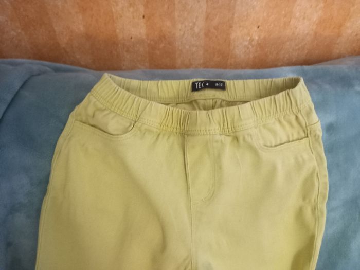 jegging pantalon jaune clair 11 12 ans