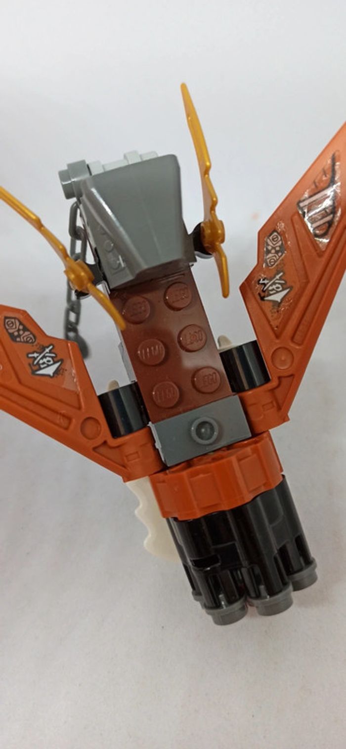 Petit vaisseau avec mitrailleuse motif samouraï ninjago lego - photo numéro 6