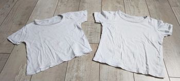 Lot de 2 t-shirts blancs manches courtes T24M