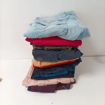 12 pantalons femme taille M variés coupe droite, slim, cargo, imprimés