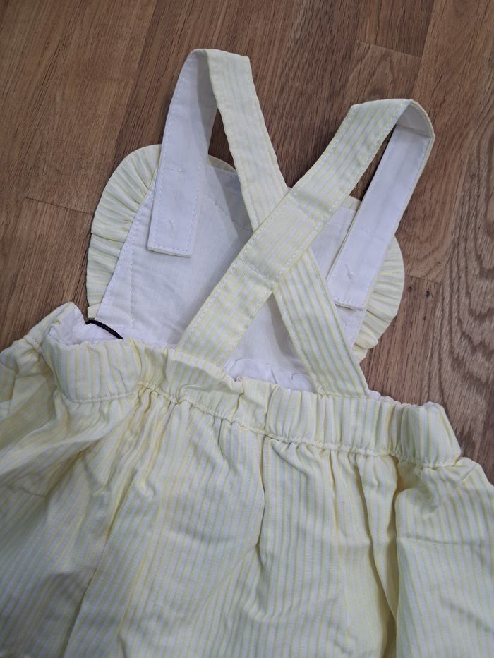Salopette robe et bloomer bébé fille 6 mois - photo numéro 2