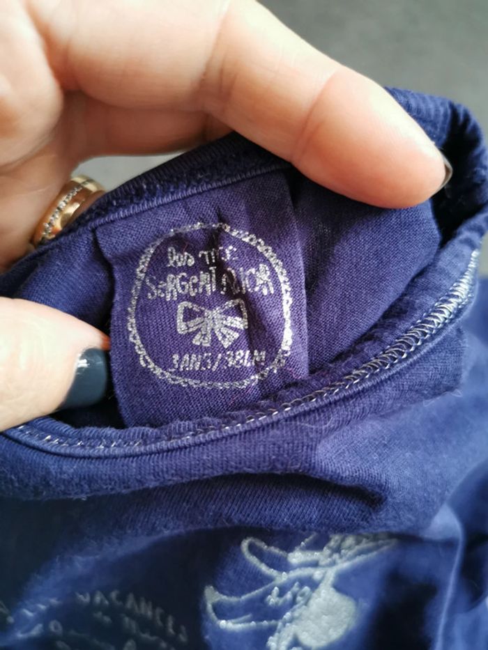 Tee-shirt 3 ans sergent major - photo numéro 2