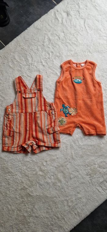 Lot  2 salopettes 6 mois