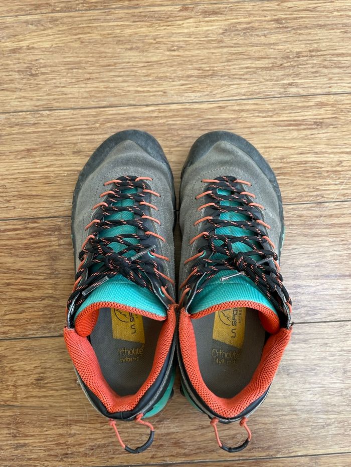 Chaussures  La Sportiva Tx4 gris/menthe 38,5 - photo numéro 2
