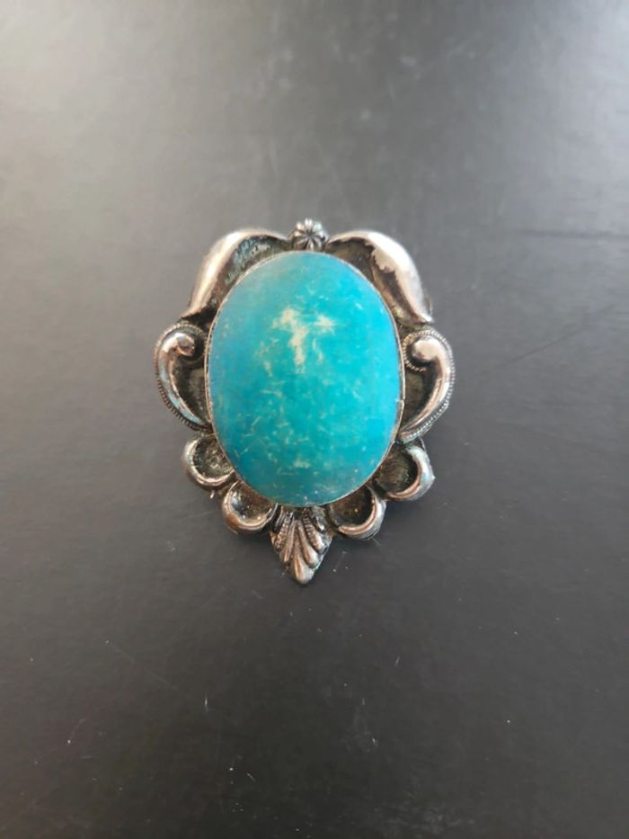 Superbe broche bleue