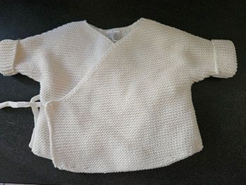 Gilet blanc pour prématuré