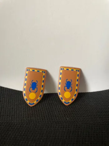 Playmobil lot 2 boucliers soldats égyptiens 5386 5388 6486 6488 pyramide Egypte