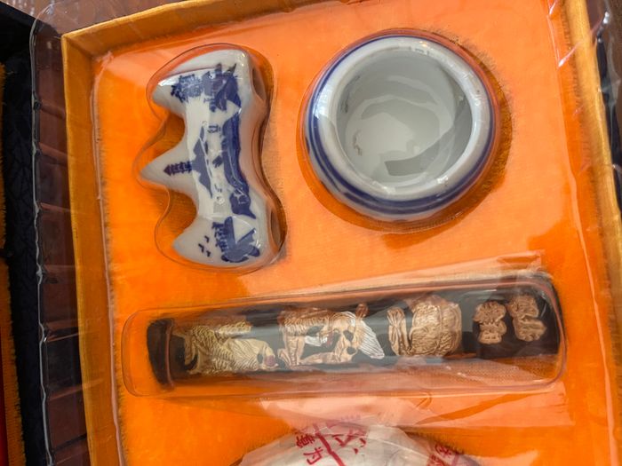 Splendide set de calligraphie chinoise neuf - photo numéro 3