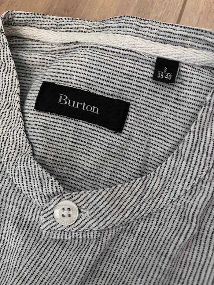 Chemise à rayures Burton taille 39-40 - photo numéro 3