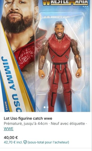 Jimmy Uso figurine catch wwe