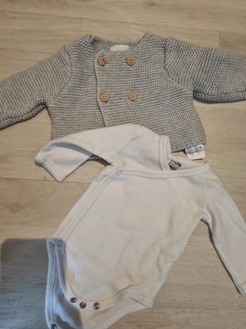 Gilet + body 0 mois