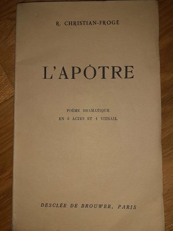 L'apôtre - R. Christian-Froge