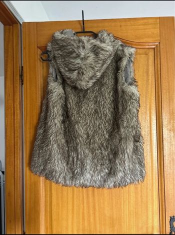 Gilet sans manche fourrure