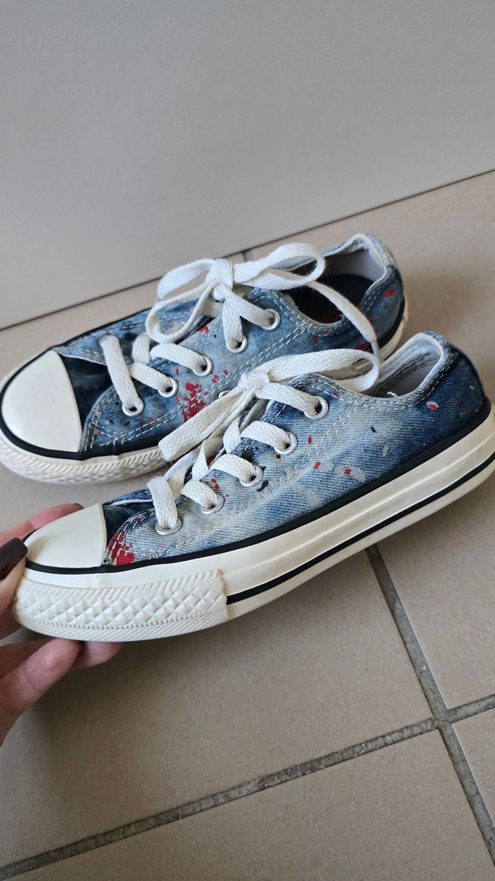 Converse all star effet jean pointure 29 - photo numéro 5