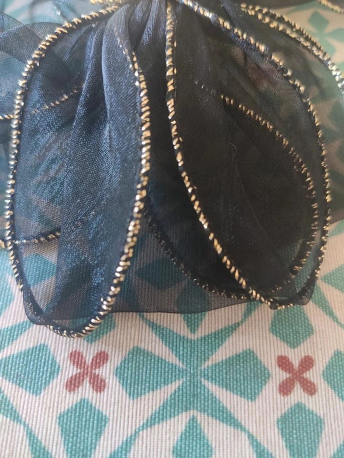 Barrette vintage noir doré - photo numéro 3