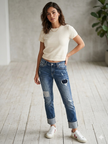 jean bleu taille 38 vs miss NEUF