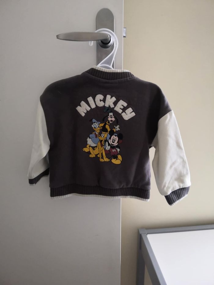 Veste type campus Disney "Mickey" 9 mois Kiabi - photo numéro 2