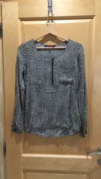 Blouse cache cache imprimée léopard