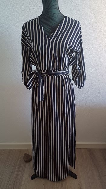 Robe longue à rayure 