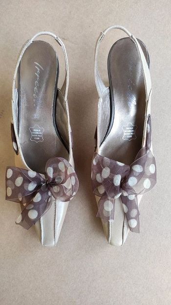 Escarpins ouverts beige