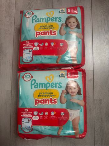 2 paquets de 29 pants Pampers prenium T5