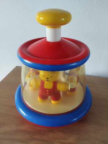 Jeu jouet vintage retro carroussel ambi toys toupie Ted en très bon état
