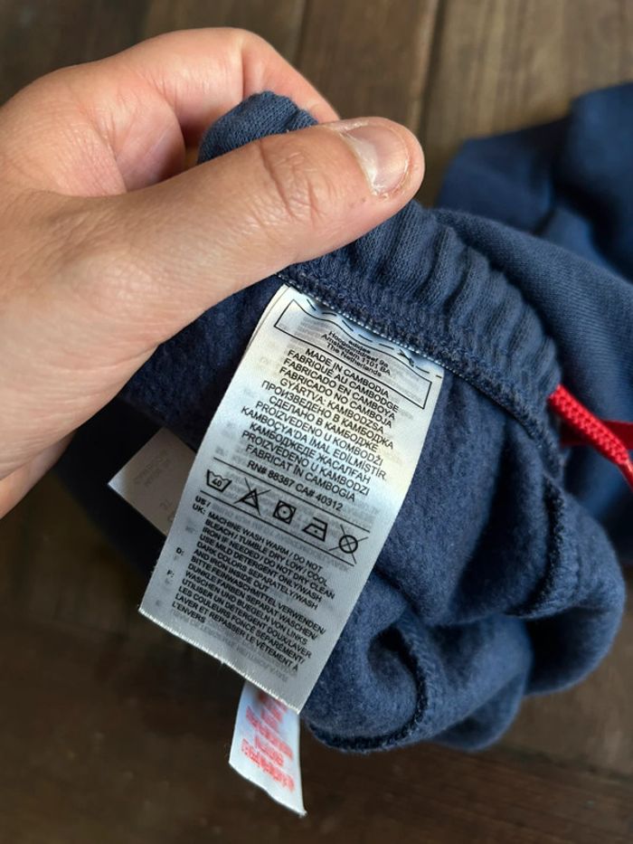 Bas de survêtement jogging adidas bleu en coton taille 24/36 mois - photo numéro 6