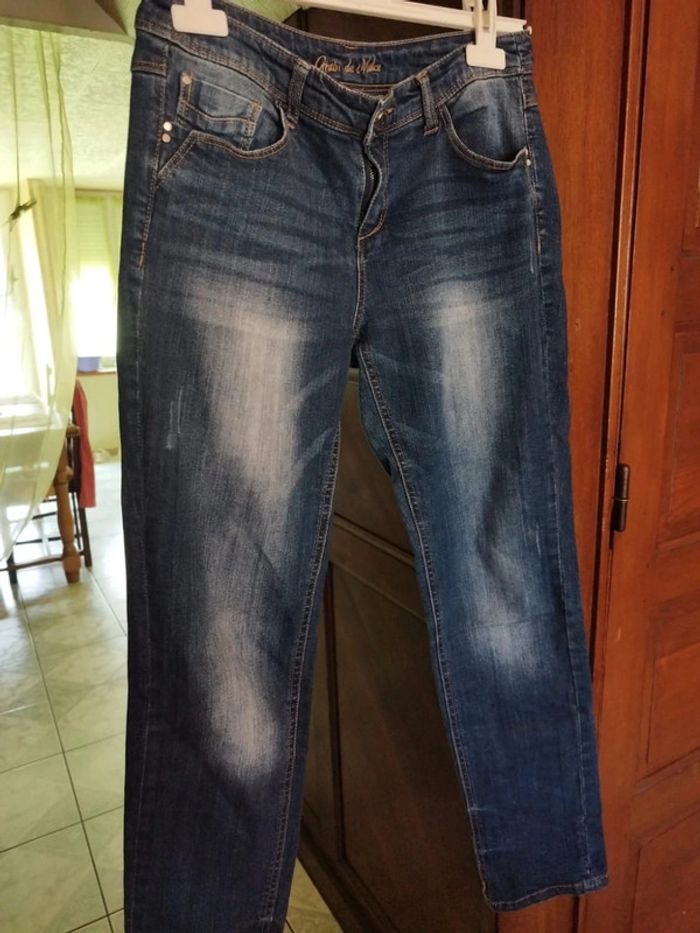 Jeans bleu foncé Grain De Malice taille S/36 - photo numéro 7