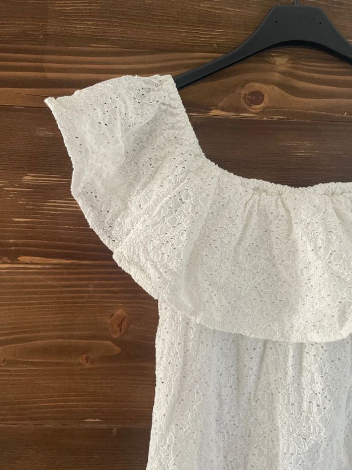 Robe blanche broderie anglaise - photo numéro 2