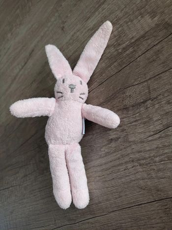 Peluche lapin rose Jacadi