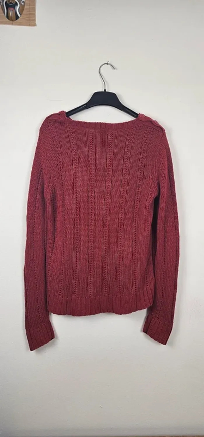 Pull rouge pas trop épais In extenso T:M  38/40 - photo numéro 2