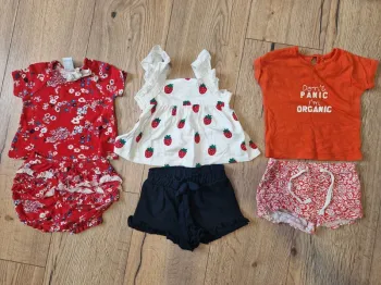Lot ensemble short bébé filles