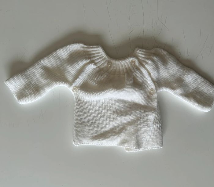 Lot de 2 gilets de naissances p’tit bisous 0-1 mois. - photo numéro 3