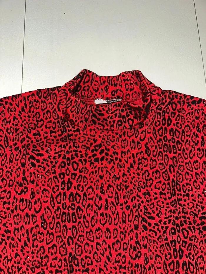 Magnifique top rouge T2 Neuf Machin Chose Paris - photo numéro 3