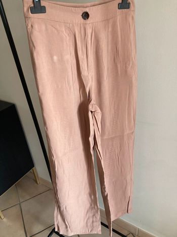Pantalon fluide abricot